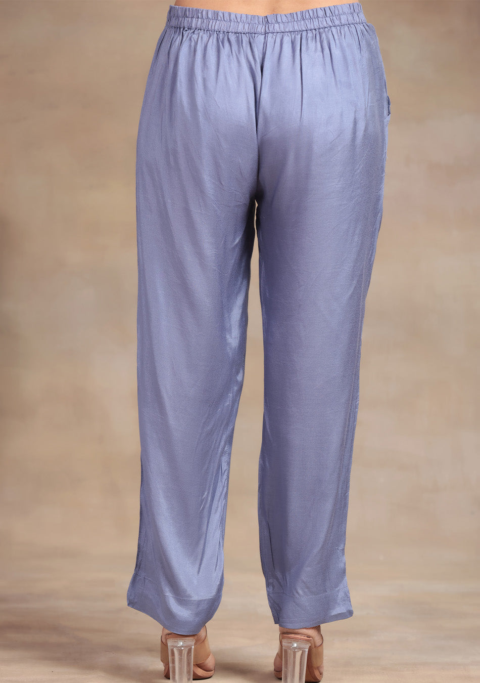 Dusty Blue Abstract print Suit Set