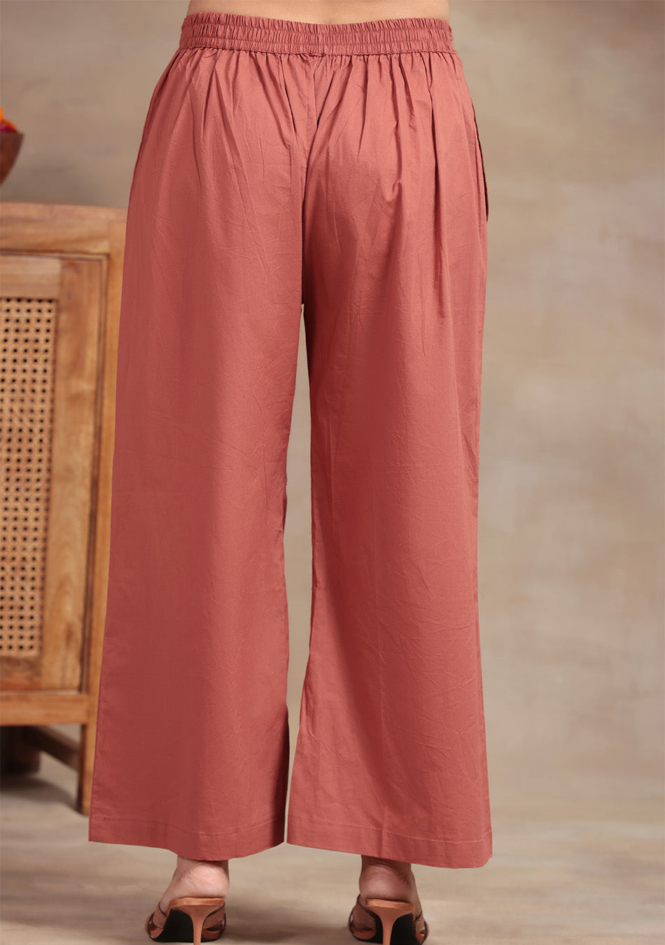 Rust  Elegance embroidered suit set