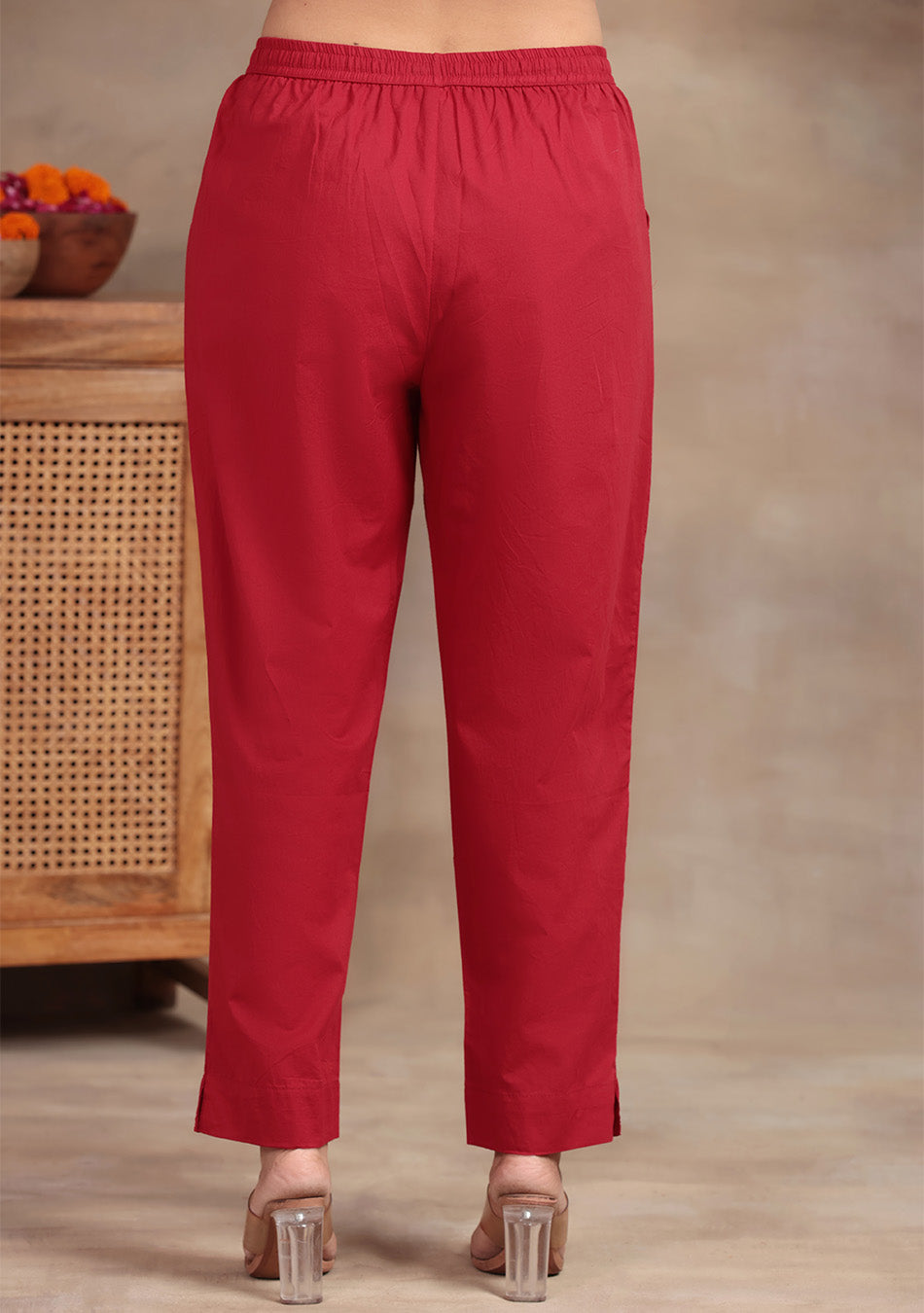 Garnet Glow Cotton Suit Set