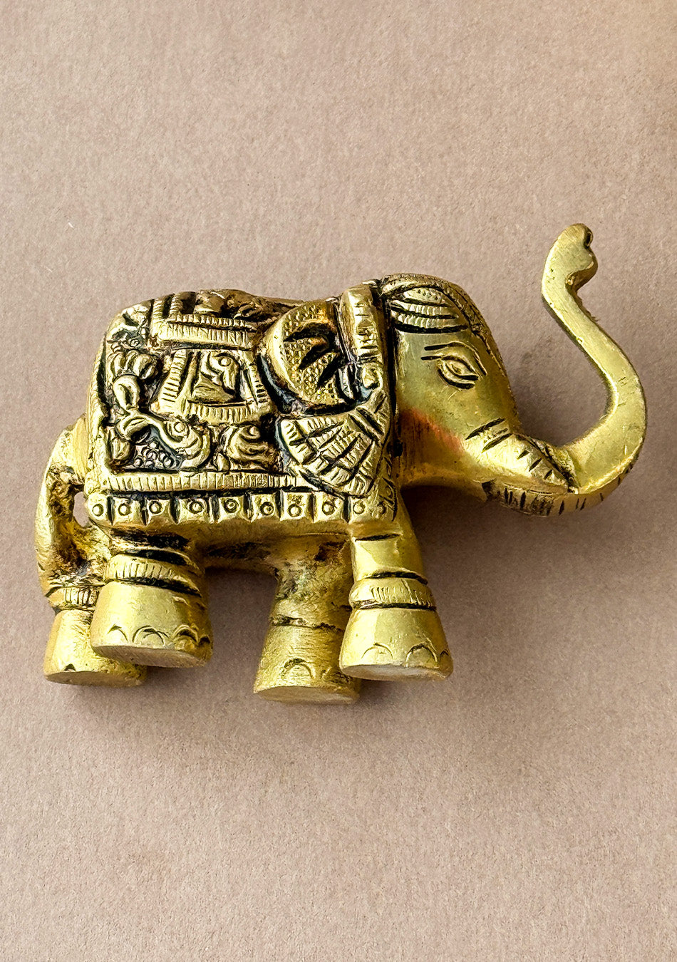 Antique Brass Royal Elephant Duo