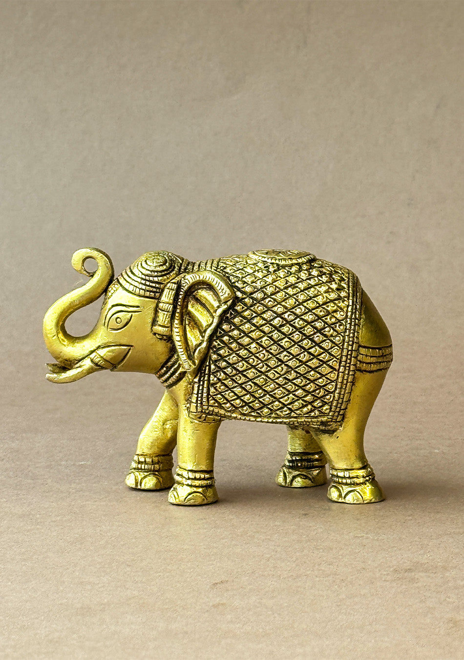 Antique Brass Maharaja Elephant