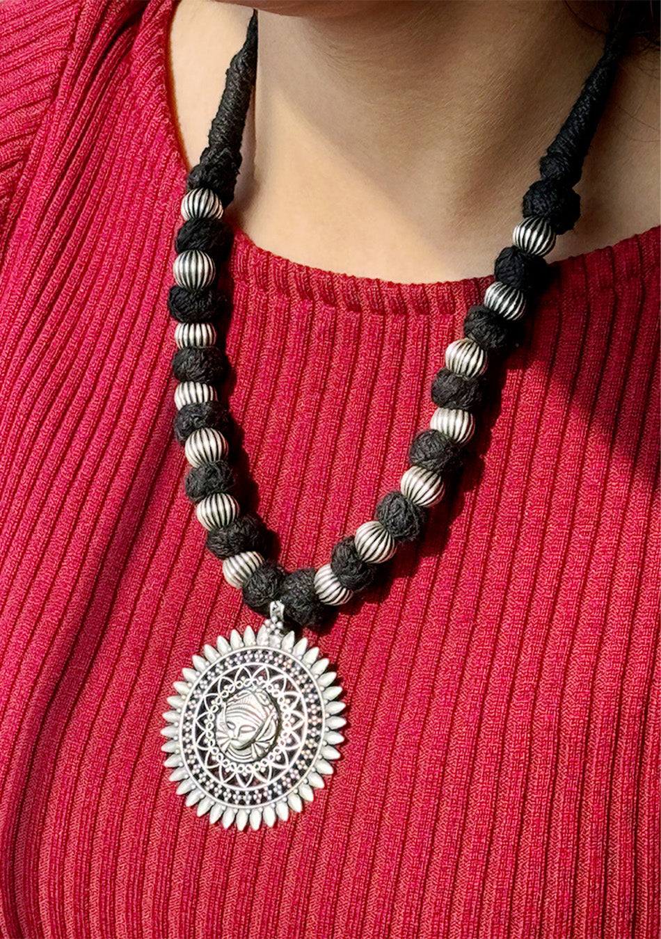Sun-Kissed Visage Necklace