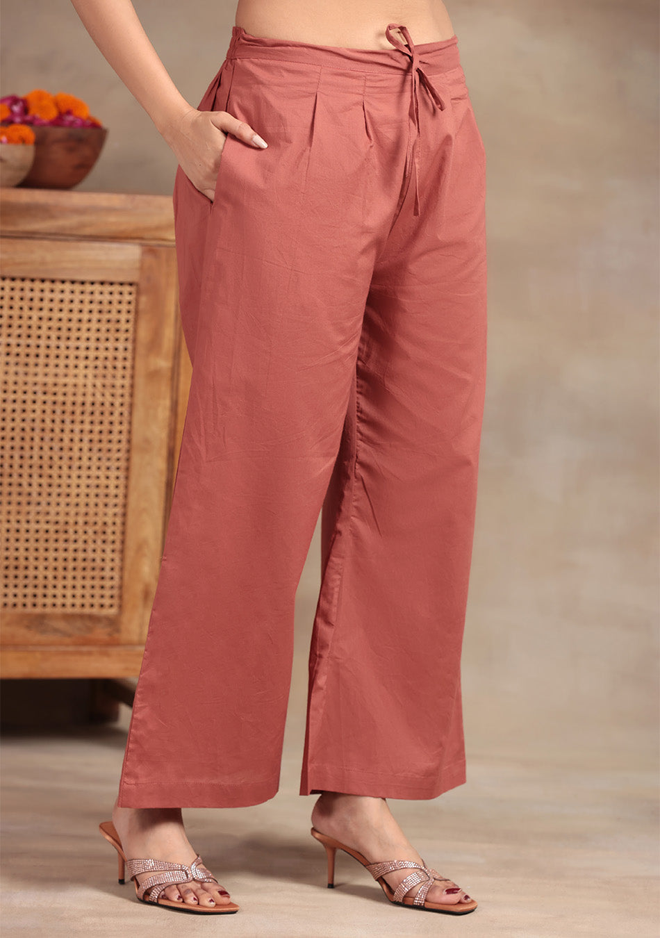 Rust  Elegance embroidered suit set