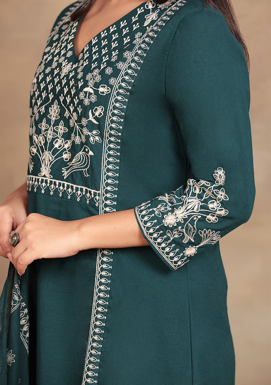 Emerald Noor Embroidery Suit Set