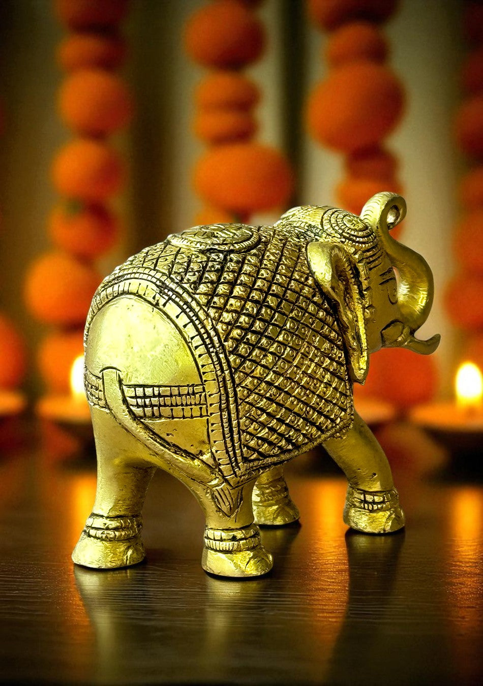 Antique Brass Maharaja Elephant