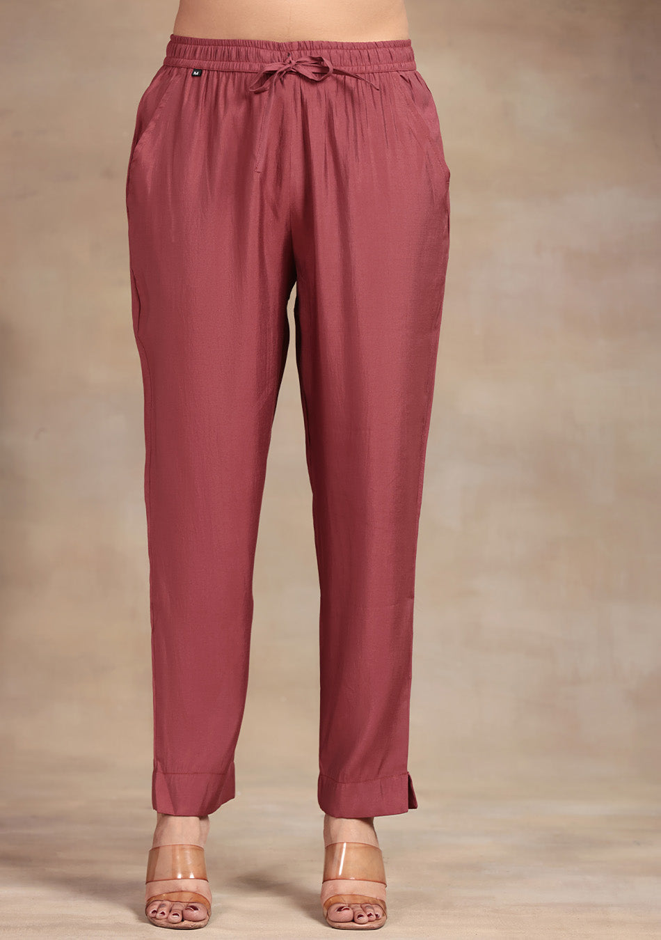 Wine Glow Embroidered Suit Set