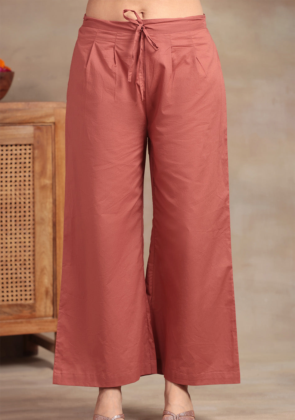 Rust  Elegance embroidered suit set