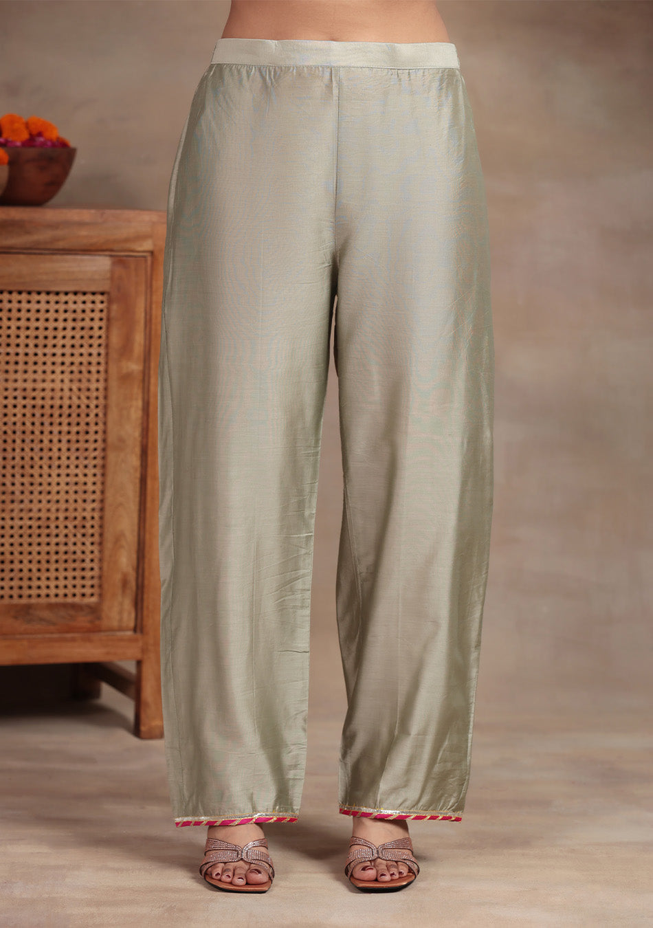 Pearl Glow Embroidered Suit Set
