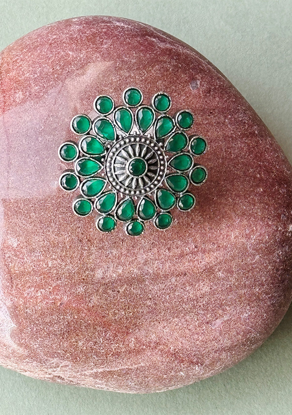 Enchanting Emerald Cocktail Ring