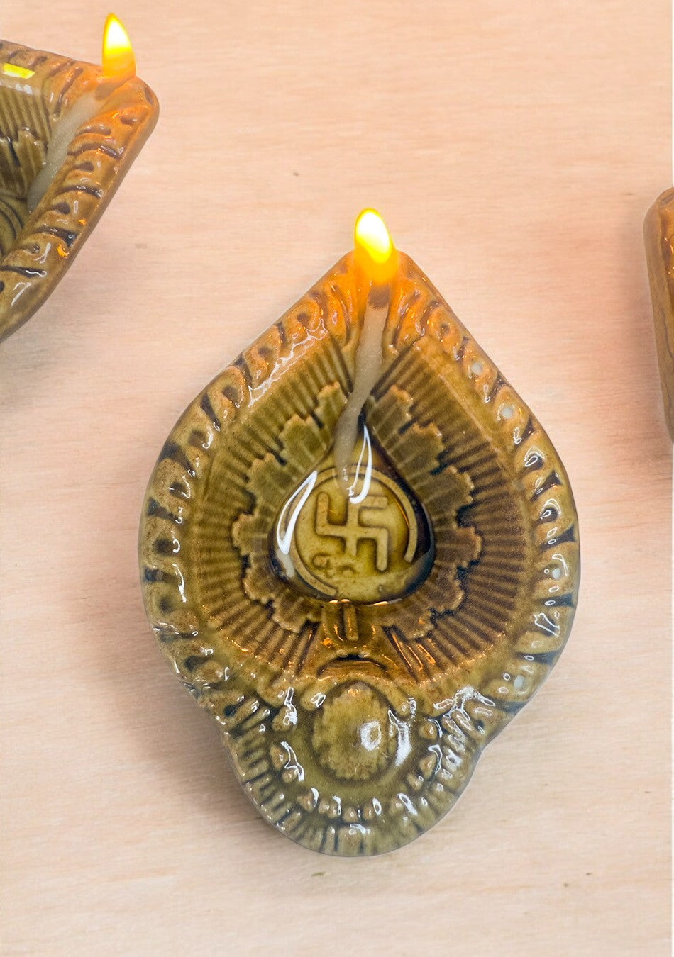 Sage Swastic Diya Set of 6