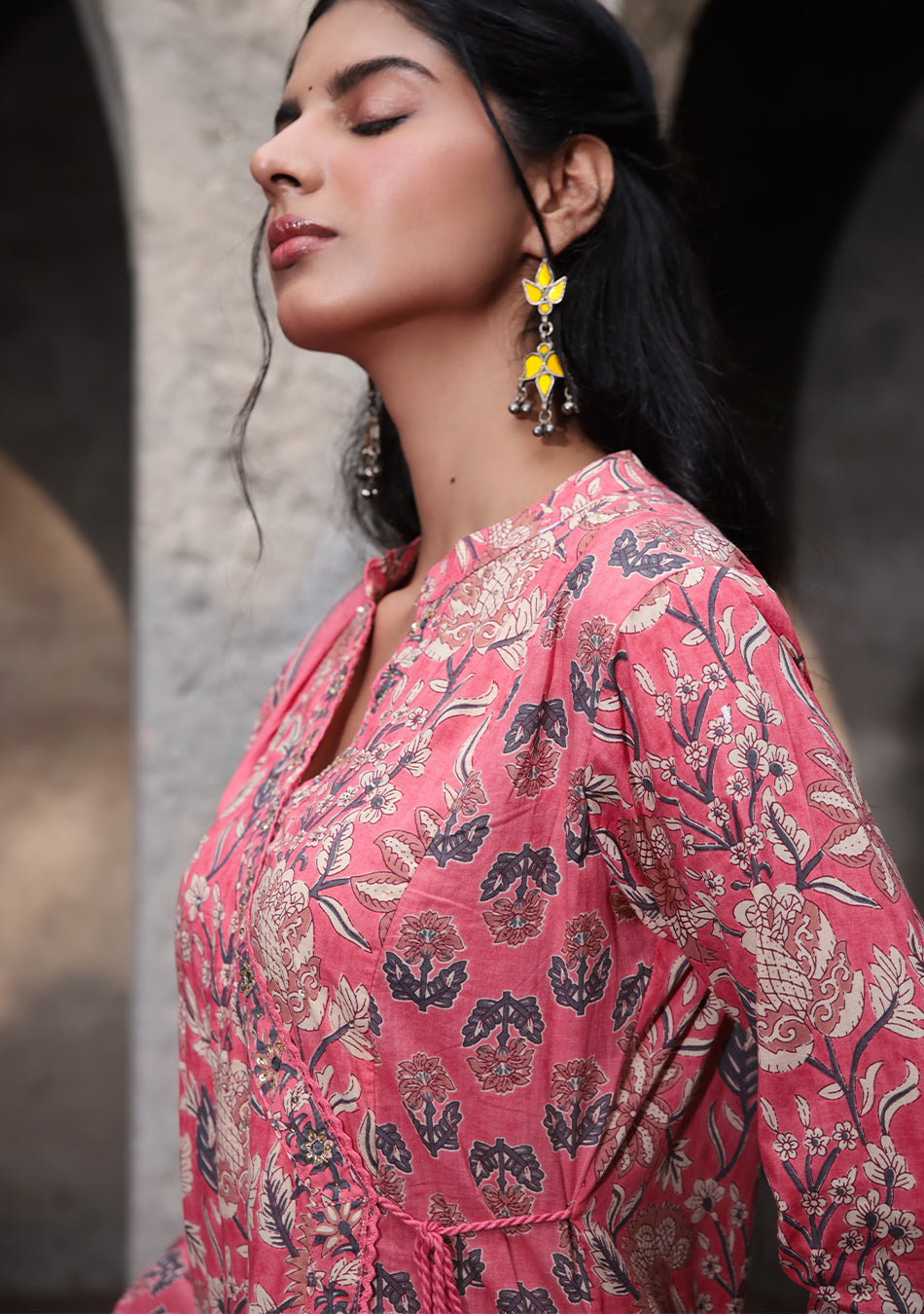 Pastel Flora Angrakha Set
