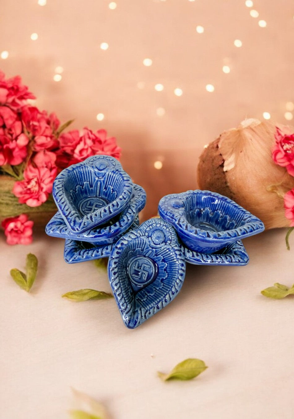Ocean Swastic Diya Set of 6