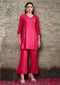 Aravalii Magenta Shibori Luxe Co-ord Set