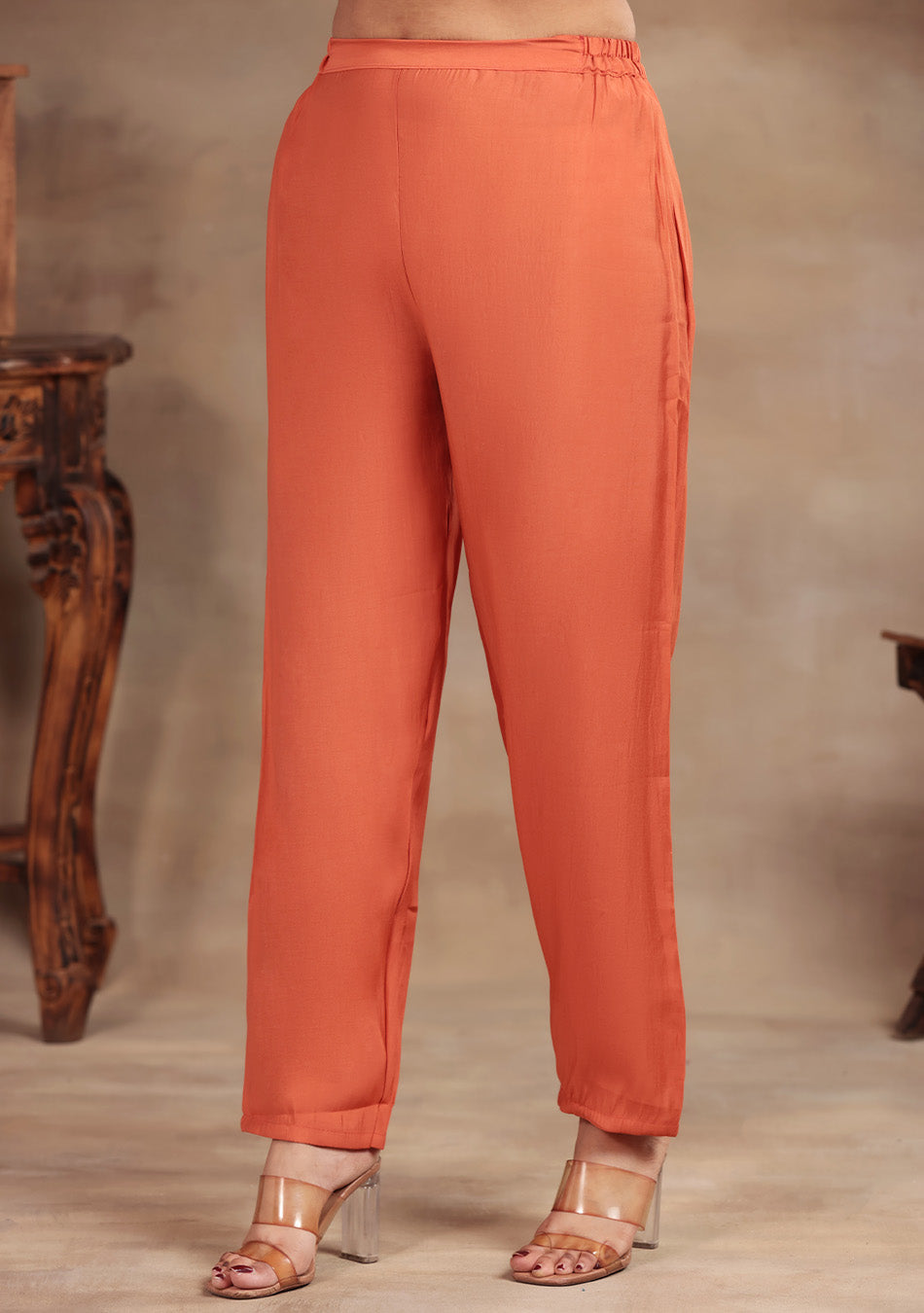 Peach Elegance Suit Set
