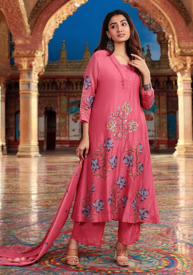 Rosette Charm Suit Set