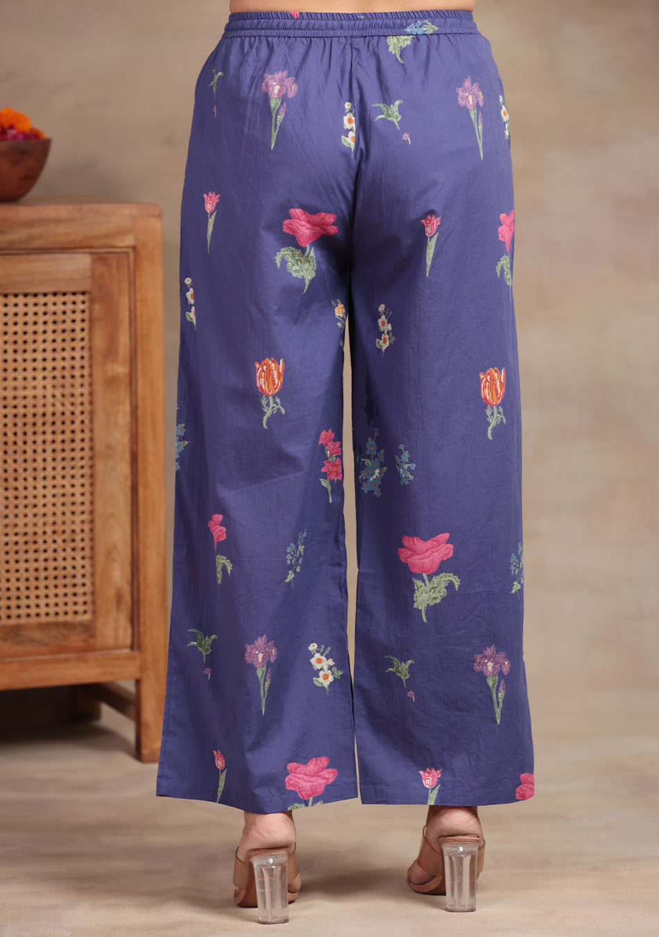 Royal Flora Palazzo suit Set