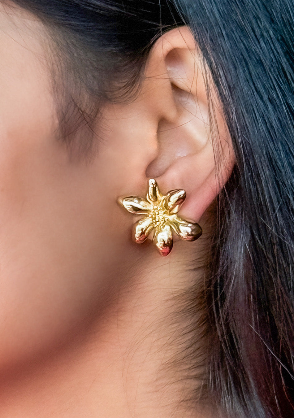 Golden Blossom studs