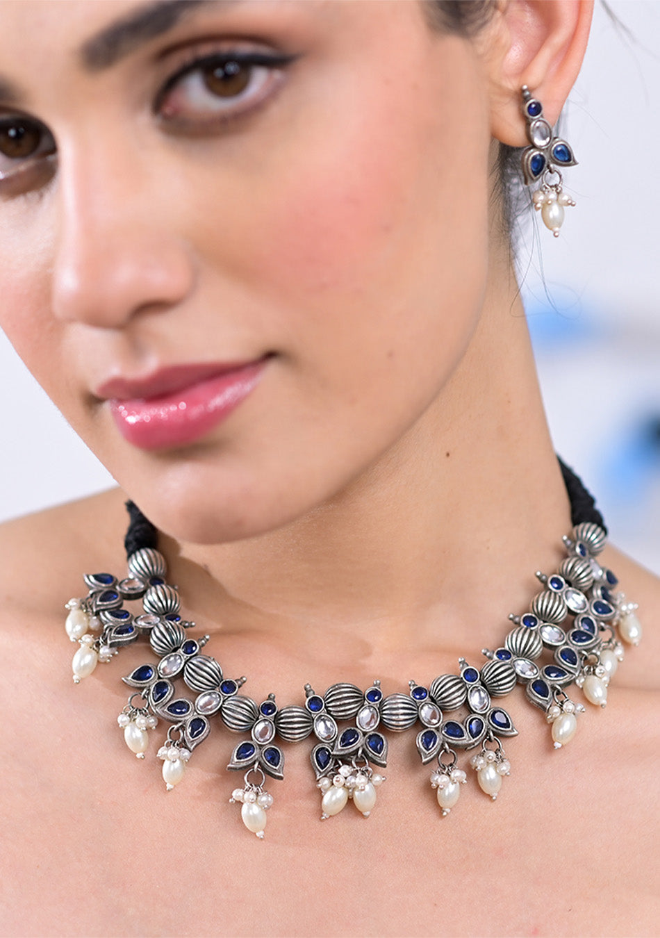 Azure Pearl Harmony Pendant Set