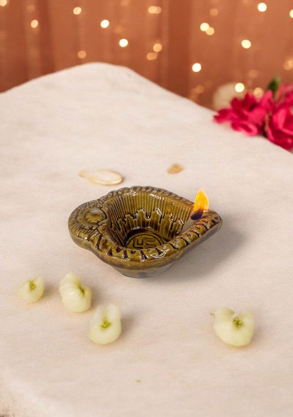 Sage Swastic Diya Set of 6