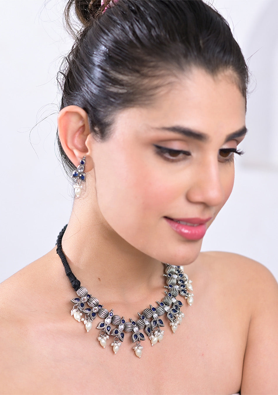 Azure Pearl Harmony Pendant Set