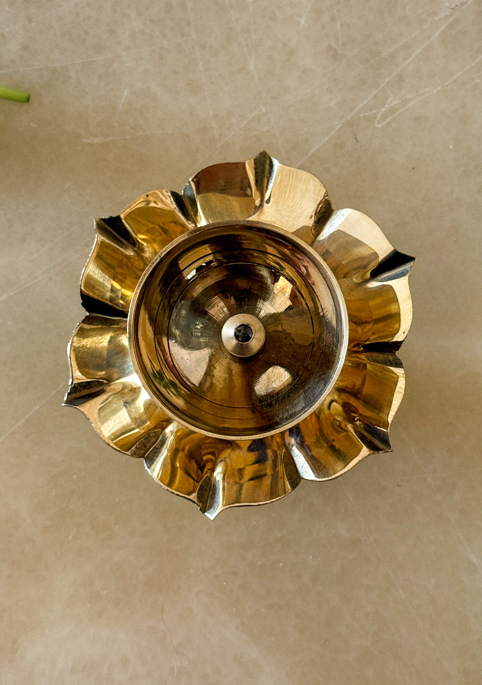 Brass Lush Lotus Diya