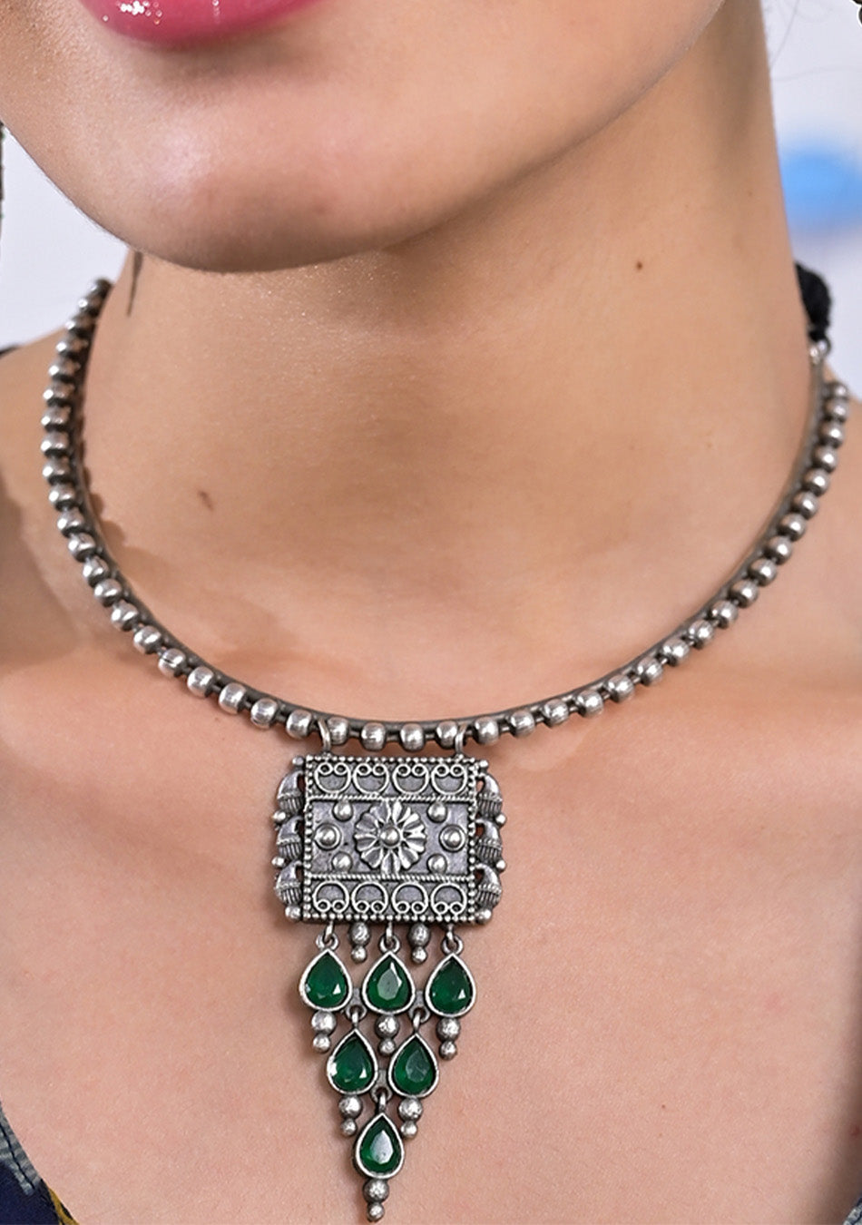 Emerald Oasis Choker Set