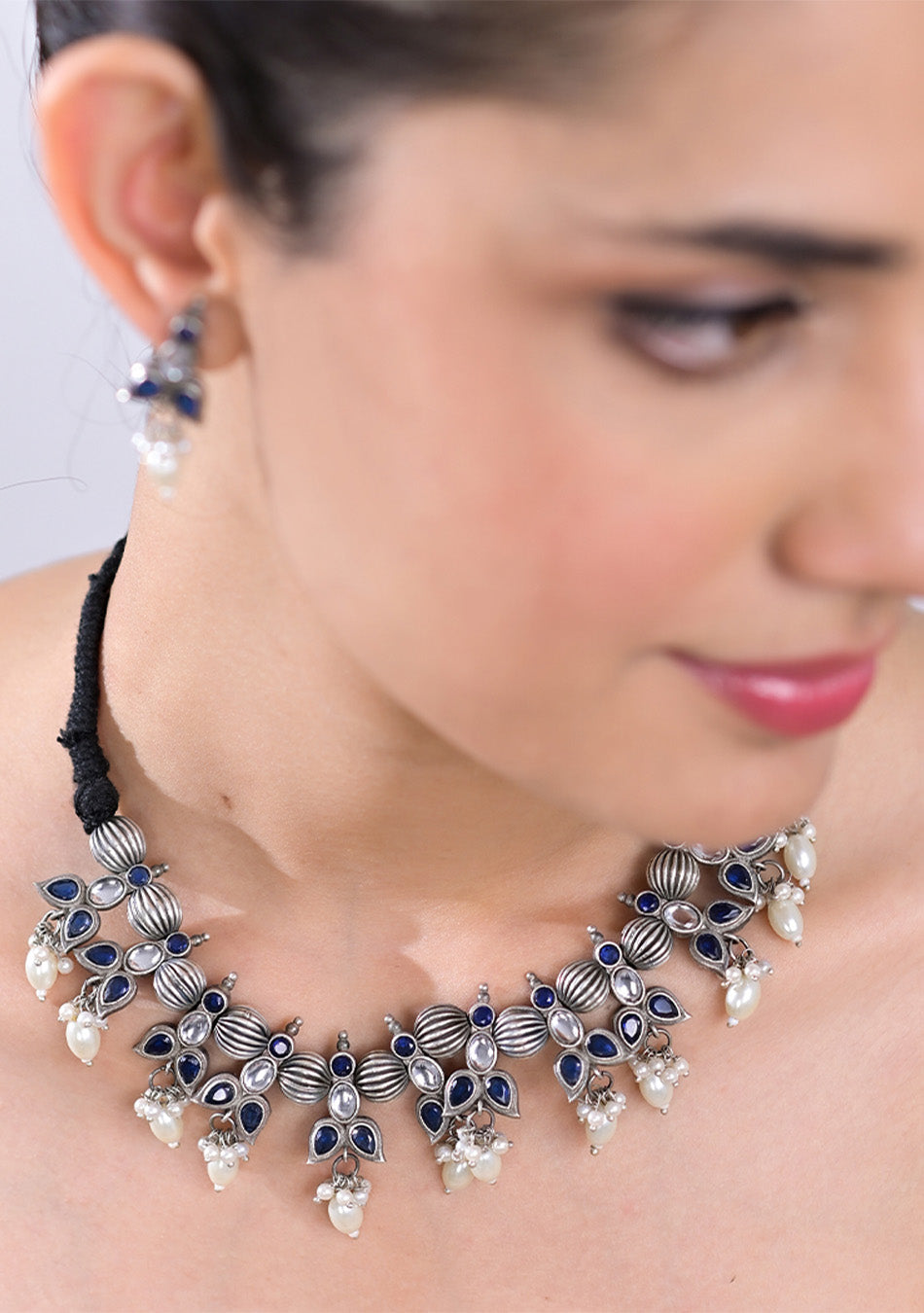 Azure Pearl Harmony Pendant Set
