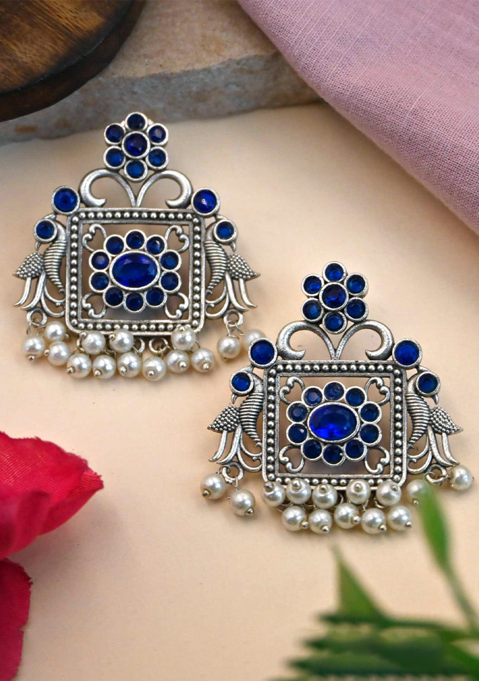 Azure Royal Charm Earrings