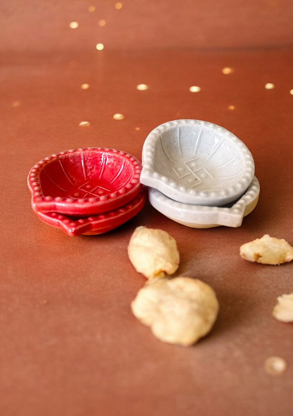 Swastic Diya - Set of 4