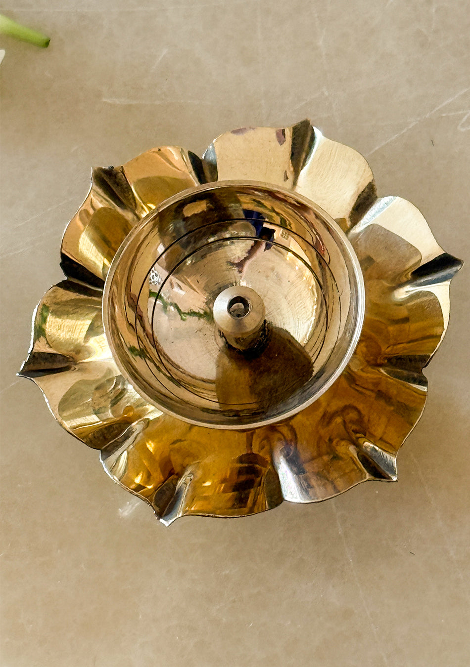 Brass Lush Lotus Diya