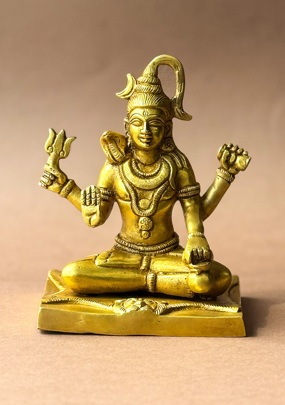 Antique Brass Sitting Shiva