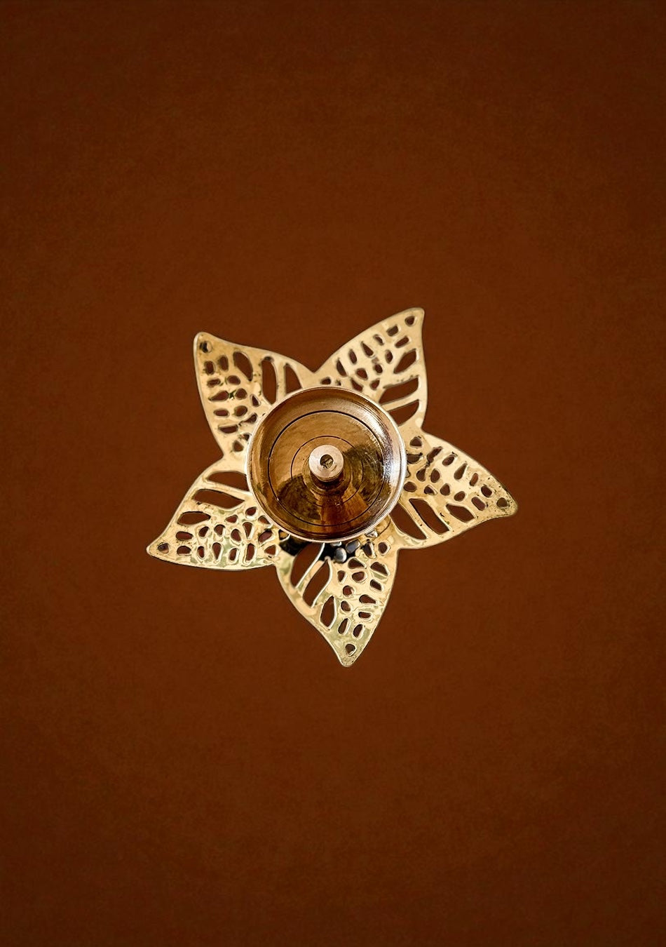 Brass Sun Lily Diya