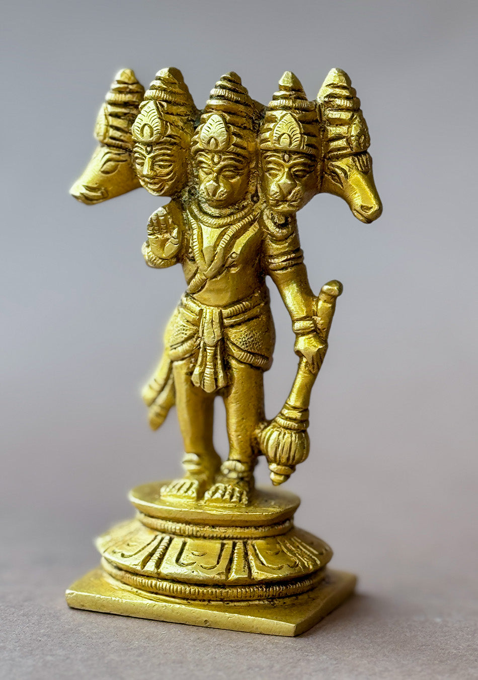 Antique Brass Panchamukhi Hanuman