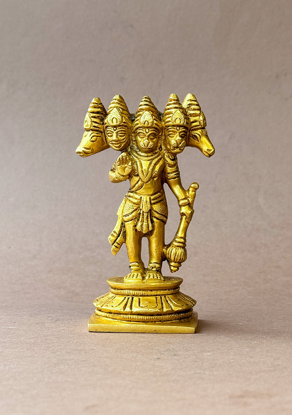 Antique Brass Panchamukhi Hanuman