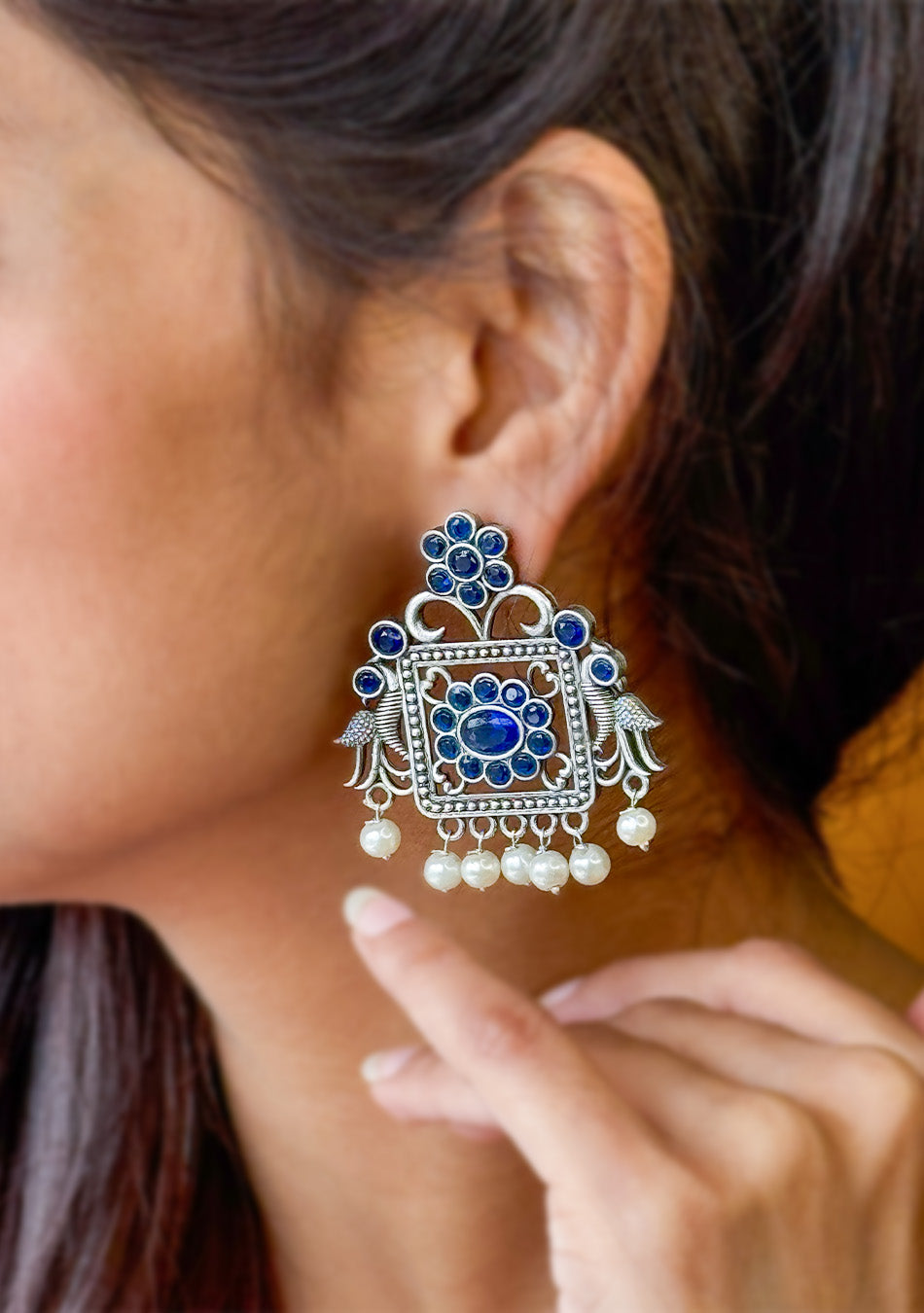 Azure Royal Charm Earrings