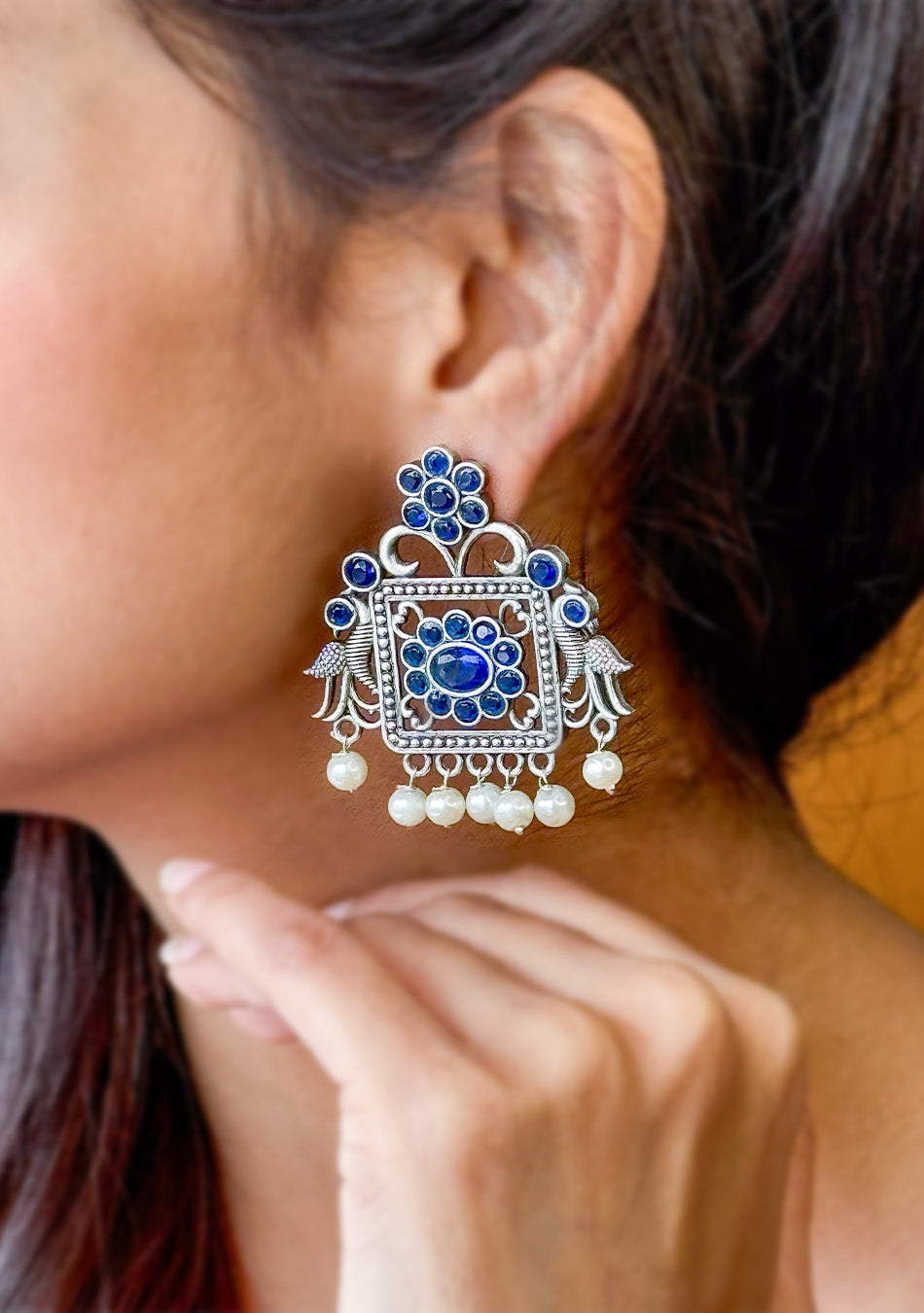 Azure Royal Charm Earrings