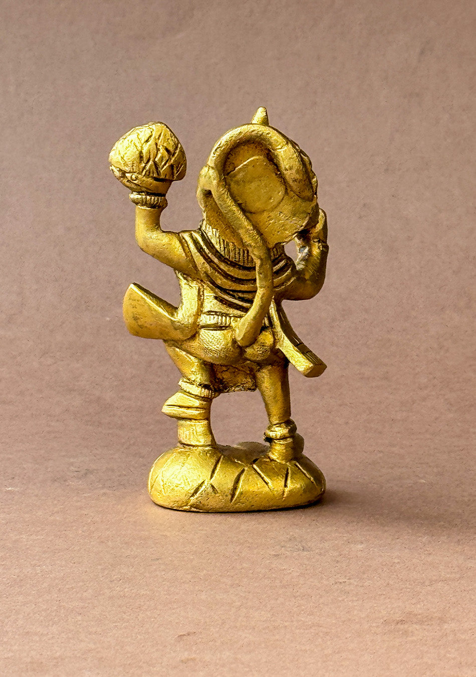 Antique Brass Veer Hanuman with Sanjeevani