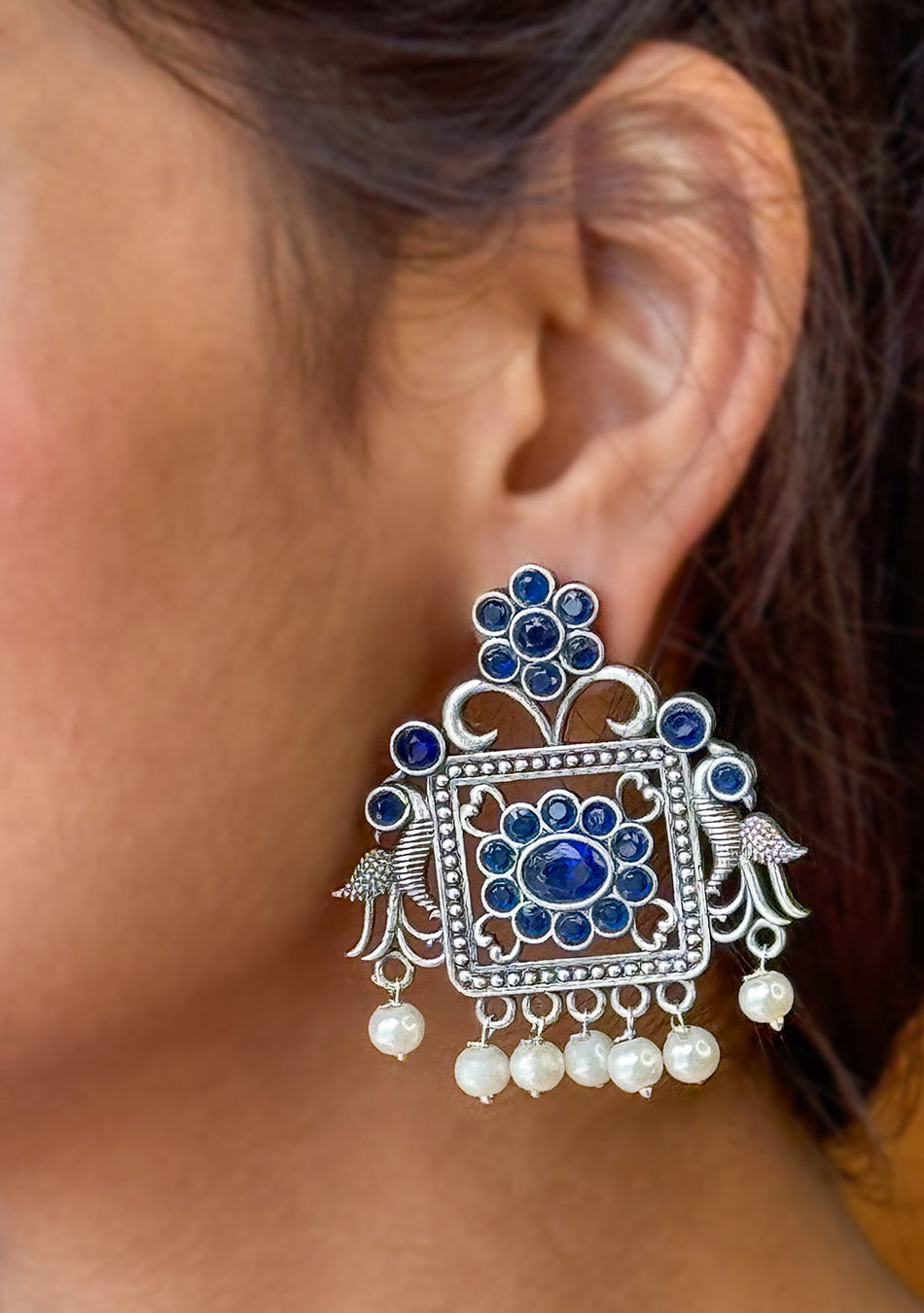 Azure Royal Charm Earrings