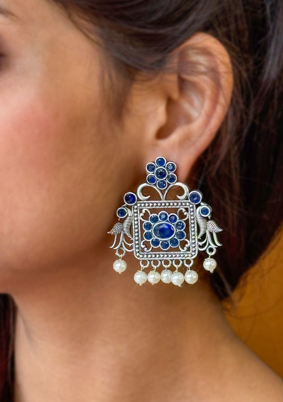 Azure Royal Charm Earrings