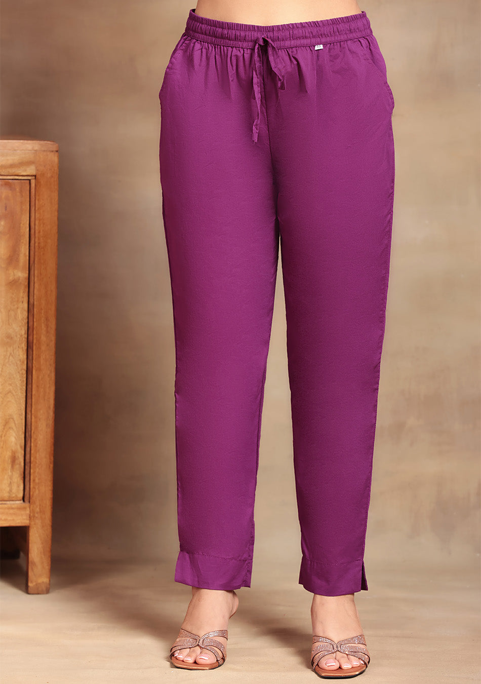 Purple Lehriya Suit Set