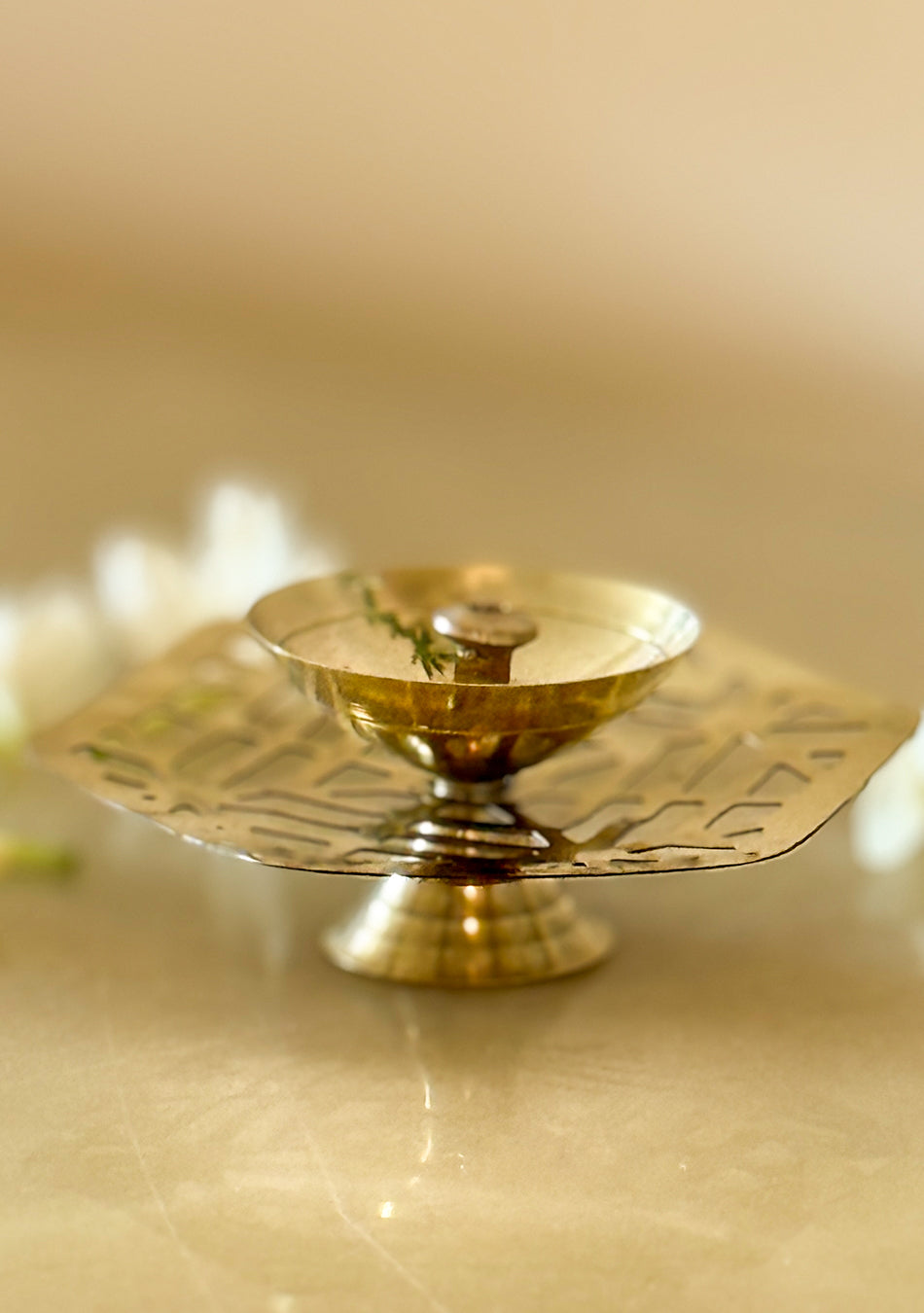 Brass Hexa Diya