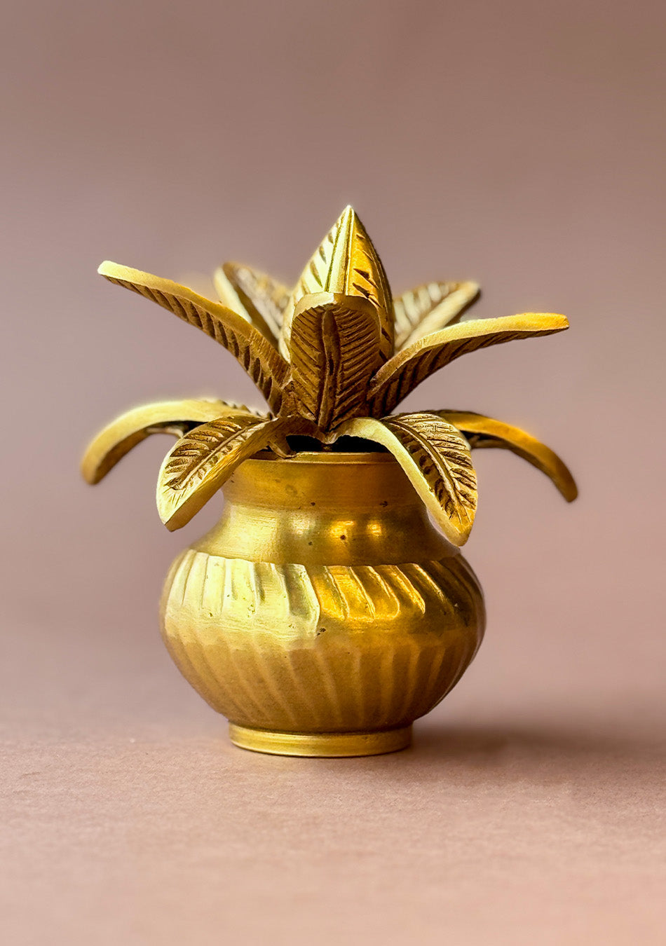 Antique Brass Purna Kumbha