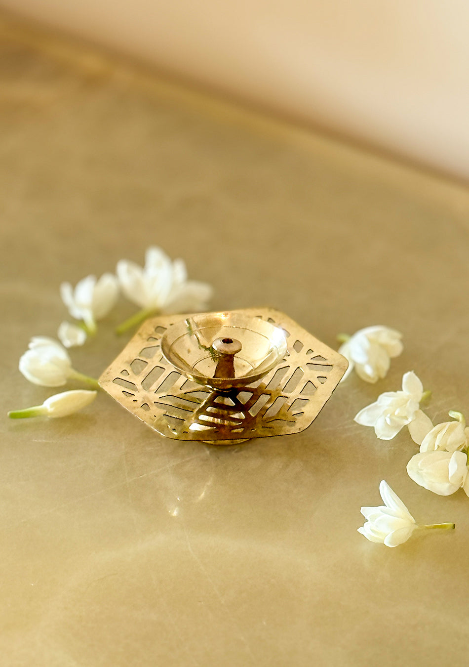 Brass Hexa Diya