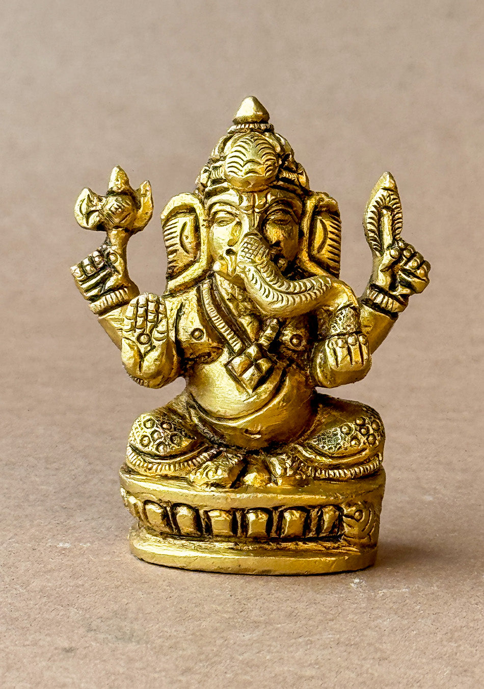Antique Brass Siddhi Vinayak Idol