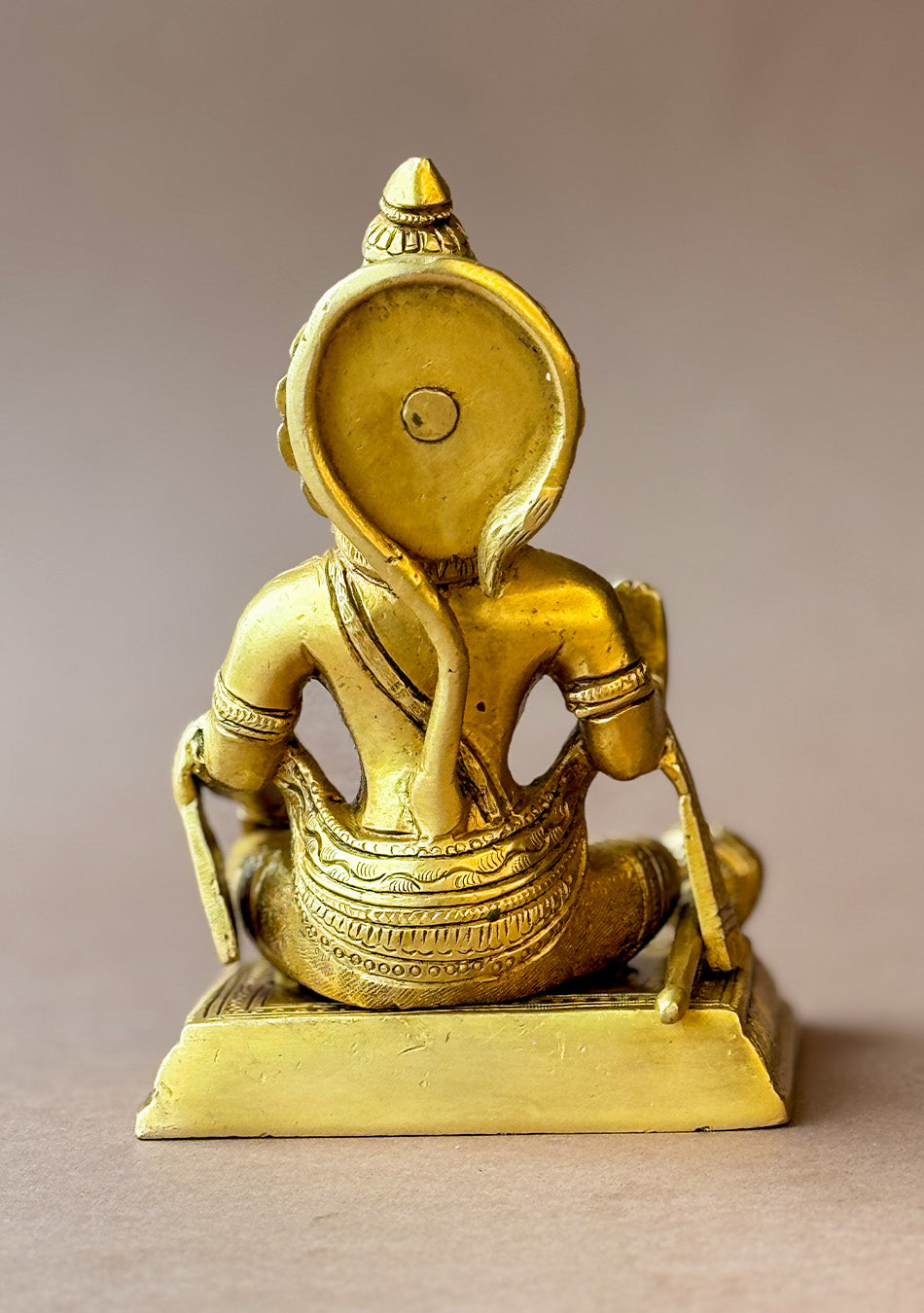 Antique Brass Meditative Hanuman