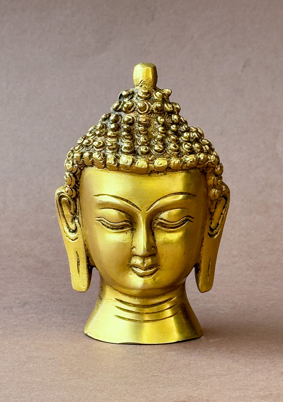 Antique Brass Budha Bust