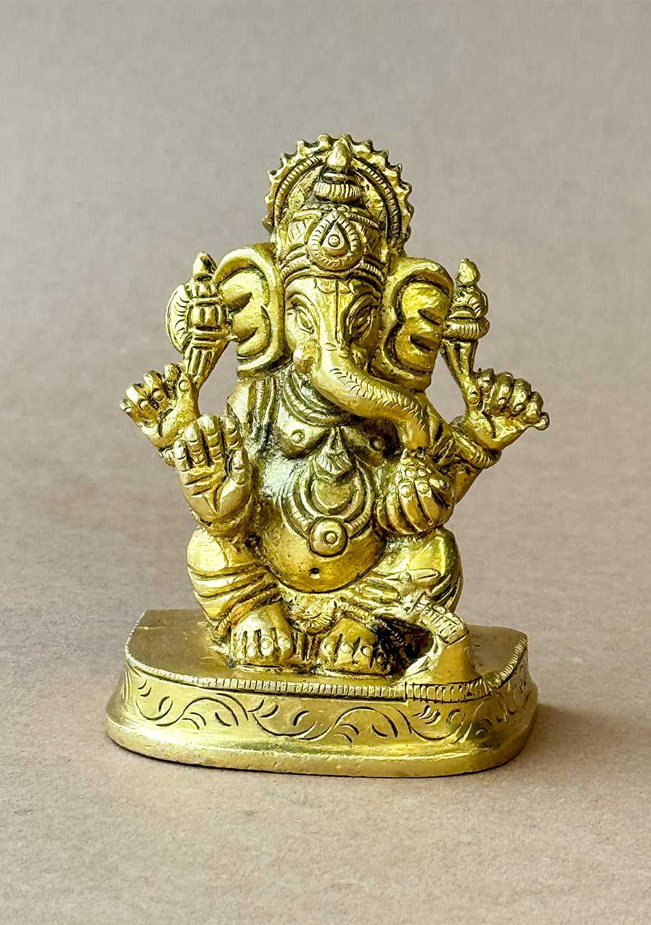 Antique Brass Auspicious Ganesha