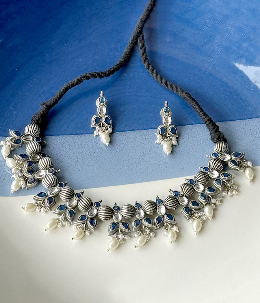 Azure Pearl Harmony Pendant Set