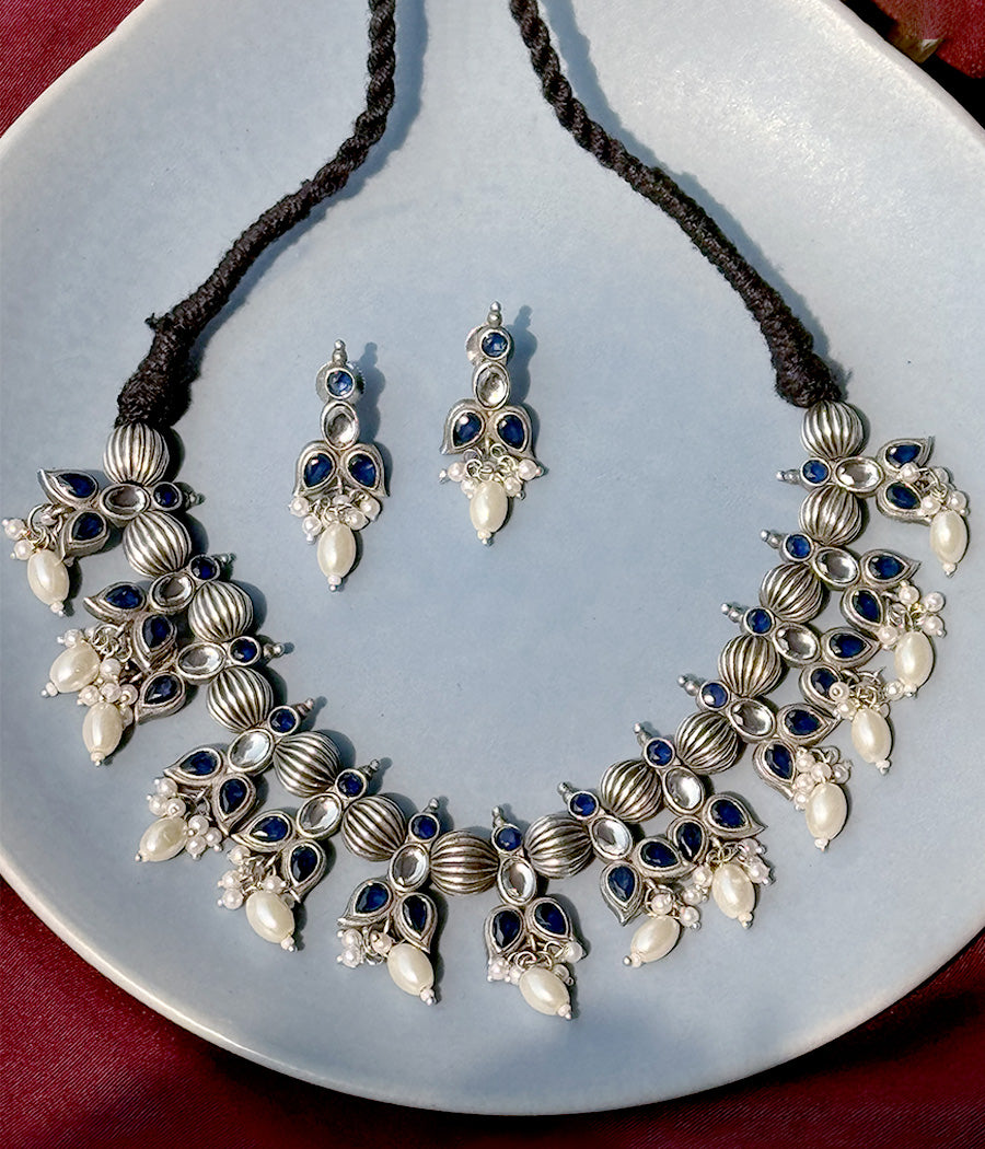 Azure Pearl Harmony Pendant Set