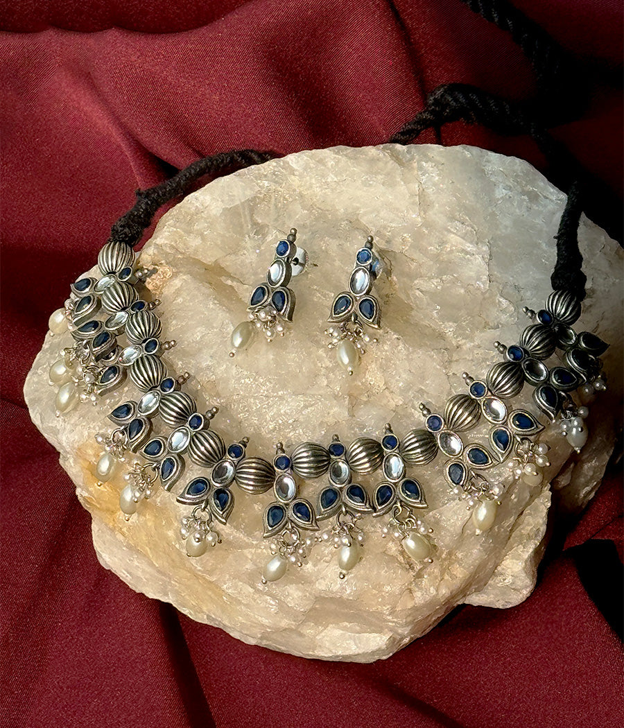 Azure Pearl Harmony Pendant Set